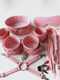 Erotická 12 dílná bondage sada - Pink Fantasy - Růžová